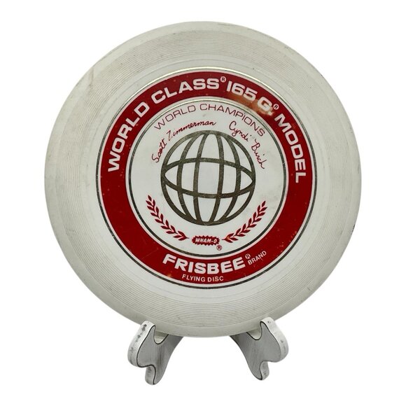 Wham-o Frisbee World Class 165G 81 E Mold Scott Zimmerman Cindi Birch Vintage - Picture 1 of 13